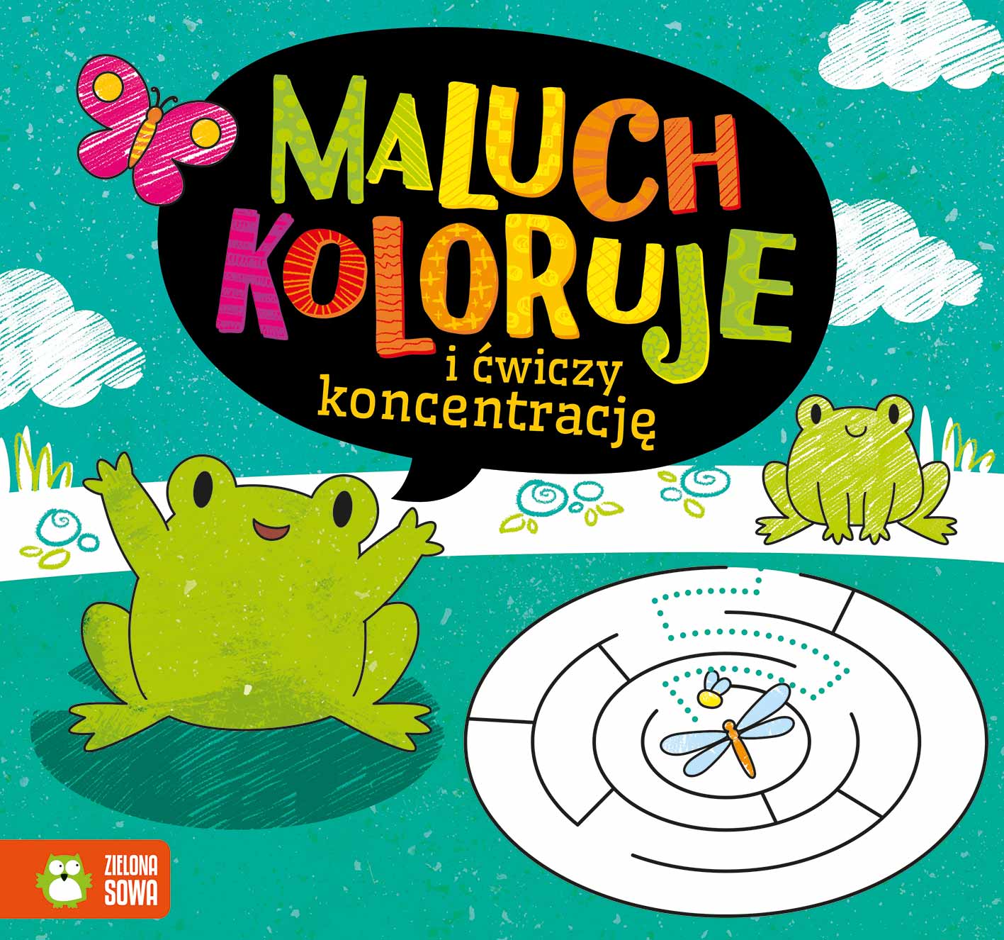 Maluch koloruje i ćwiczy koncetrację