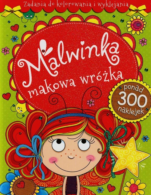 Malwinka makowa wróżka. Zadania do kolorowania i wyklejania