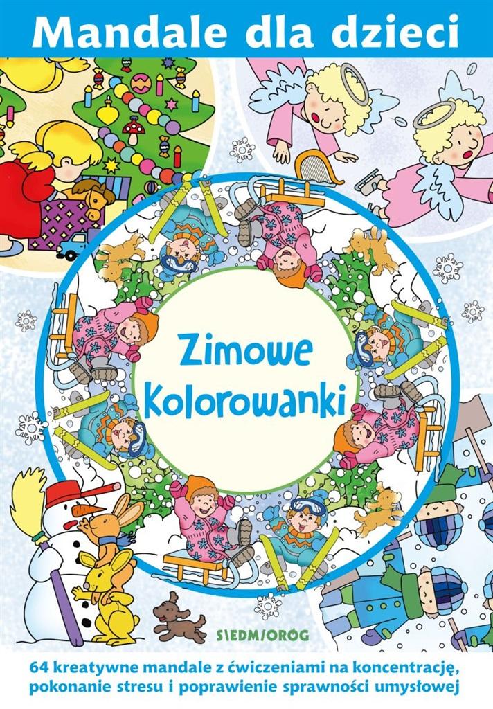 Mandale dla dzieci Zimowe kolorowanki