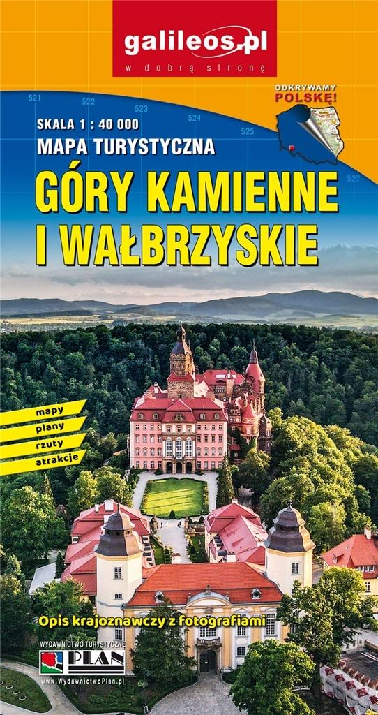 Mapa - Góry Wałbrzyskie i Kamienne 1:40 000