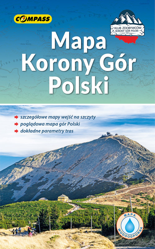 Mapa Korony Gór Polski mapa laminowana