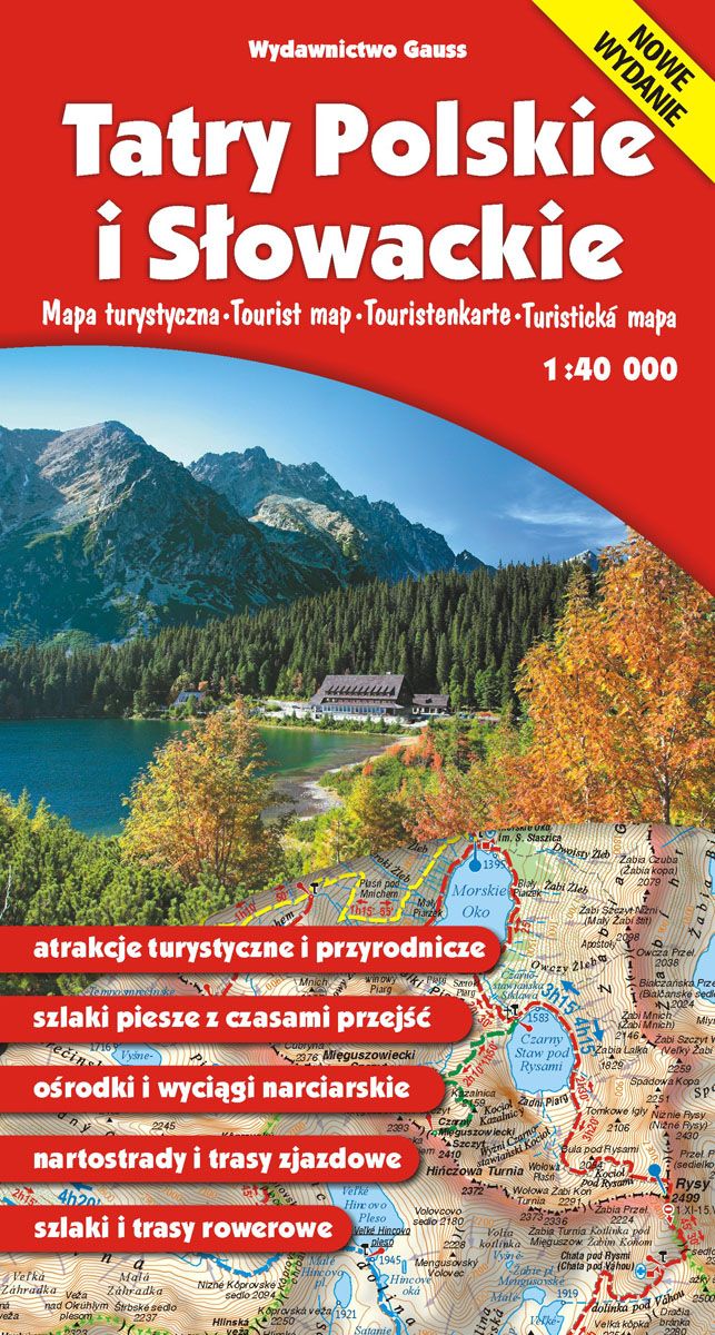 Mapa "Tatry Polskie i Słowackie"