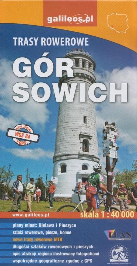 Mapa tras rowerowych - Góry Sowie 1:40 000