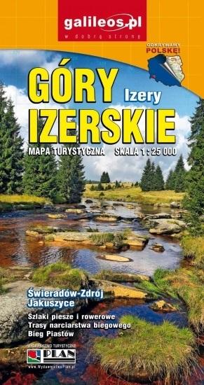 Mapa tur. - Góry Izerskie, Izery 1:25 000 w.2020