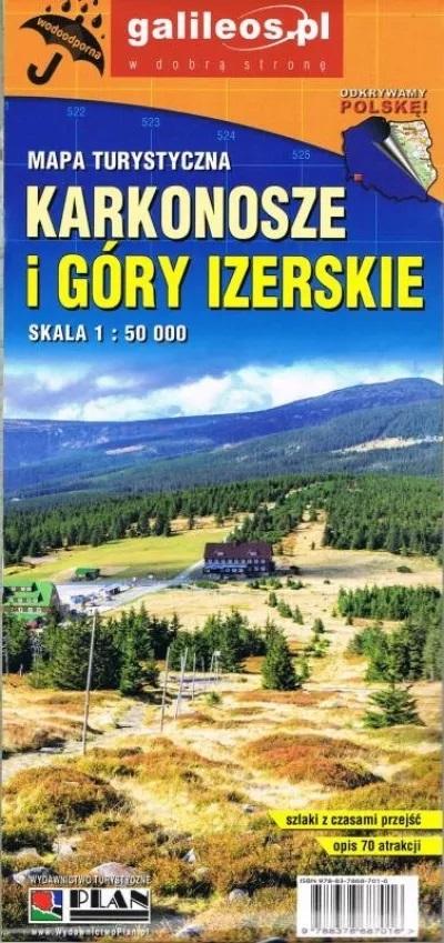 Mapa tur. - Karkonosze i Góry Izerskie 1:50 000