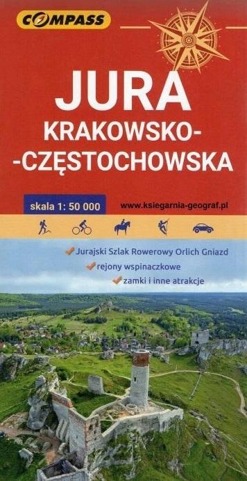 Mapa turystyczna- Jura Krakowsko- Częstochowska