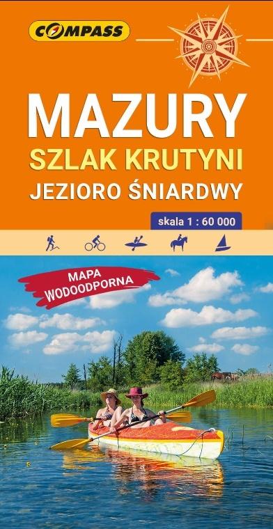 Mapa turystyczna - Mazury 1:60 000 laminat w.2020