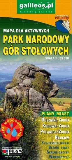 Mapa turystyczna - Park Nar. Gór Stołow. 1:33 000