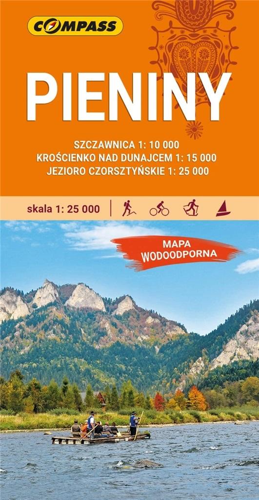 Mapa turystyczna - Pieniny laminowana