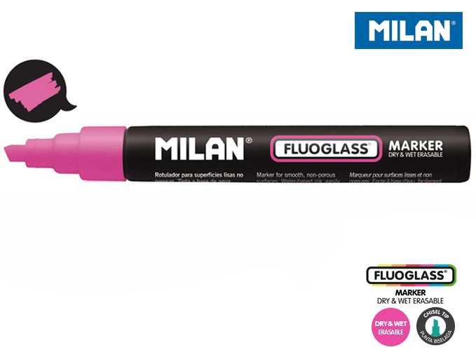 Marker do szyb Milan fluoglass róż