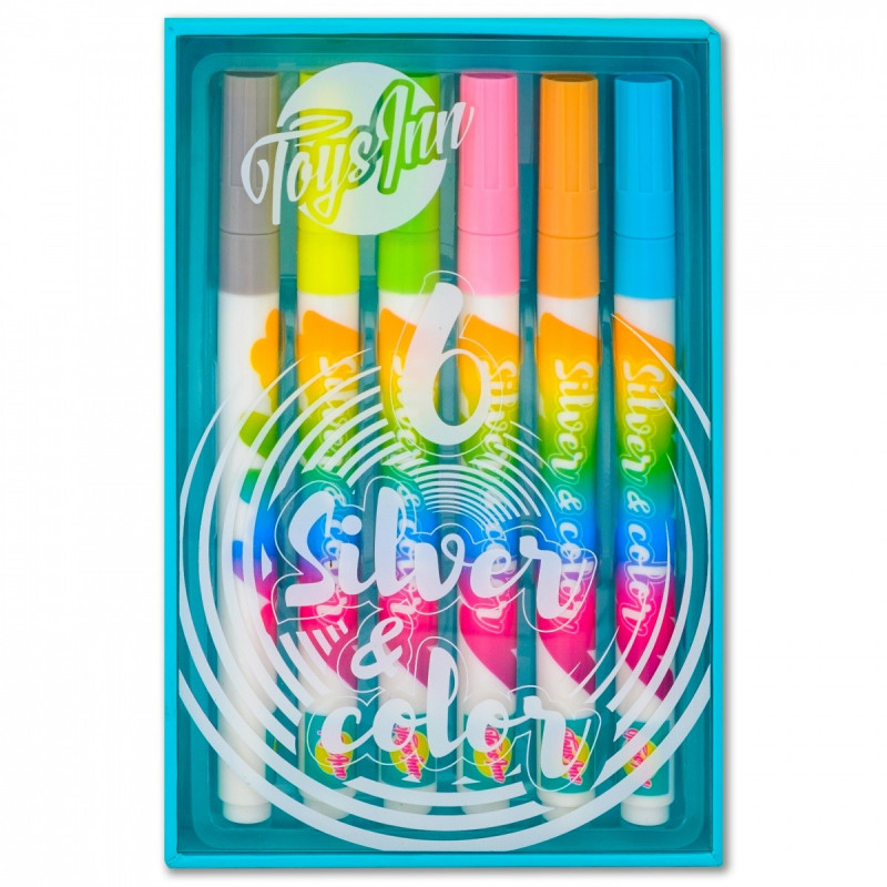 Markery silver and color 6 szt stn 5744