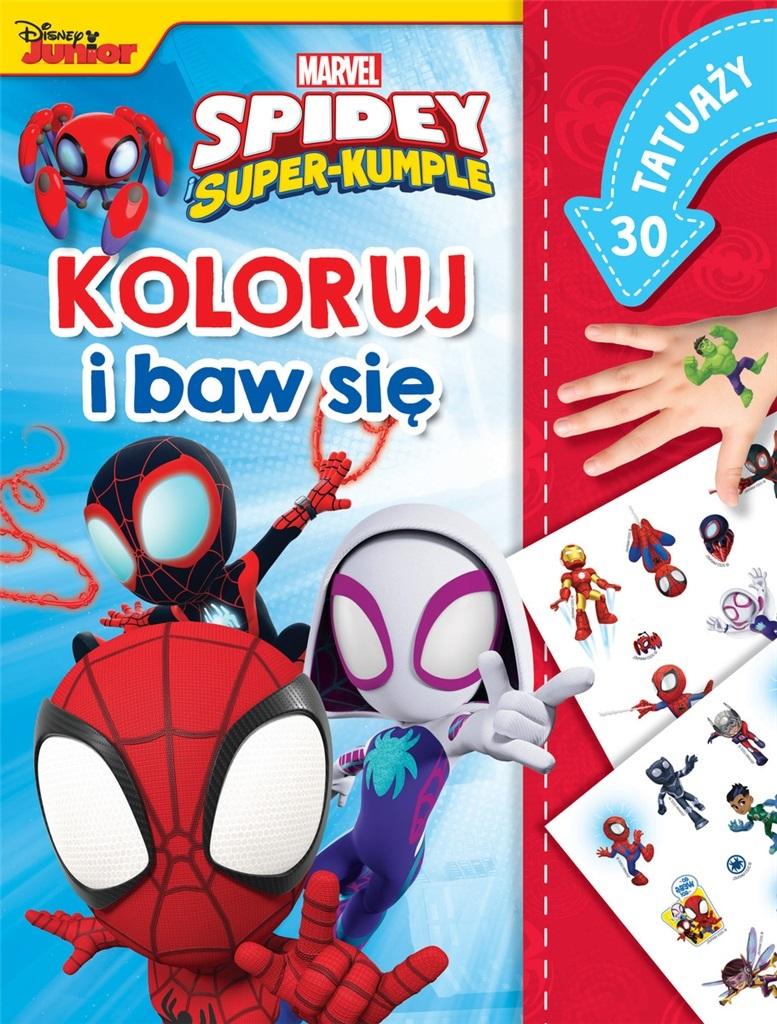 Marvel Spidey i Super-kumple Koloruj i baw się. 30 tatuaży