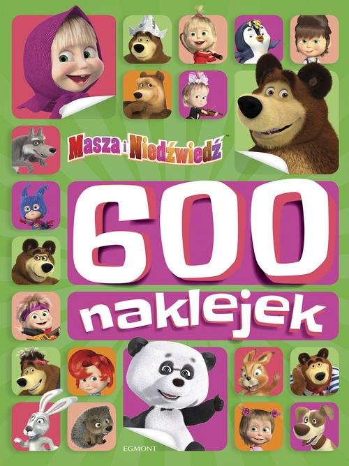 Masza i Niedźwiedź 600 naklejek