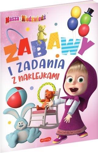 Masza i niedźwiedź. Zabawy i zadania z naklejkami