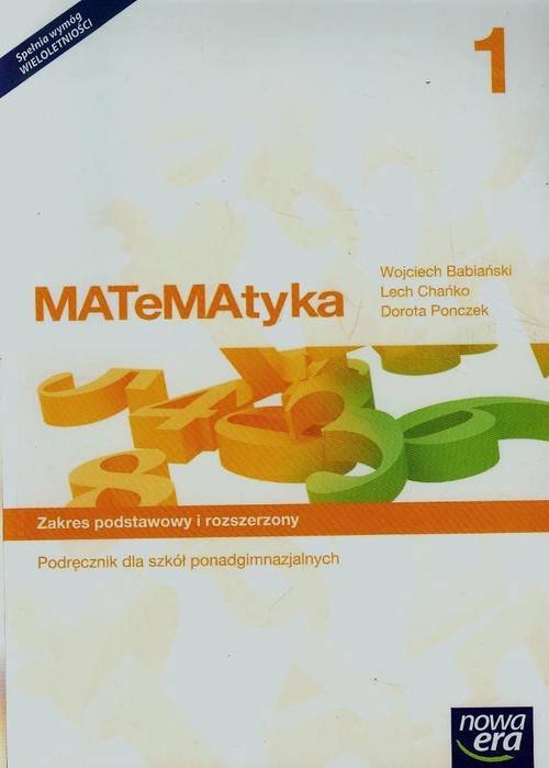 Matematyka 1 Podręcznik Zakres podstawowy i rozszerzony