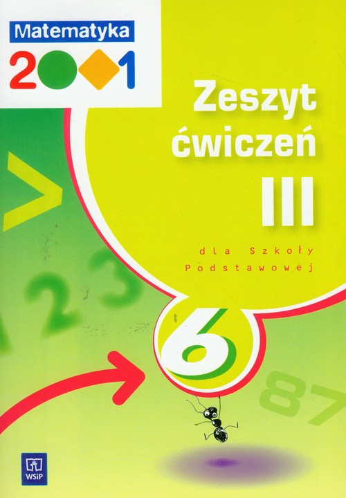 Matematyka 2001 - zeszyt ćwiczeń, część 3, klasa 6, szkoła podstawowa