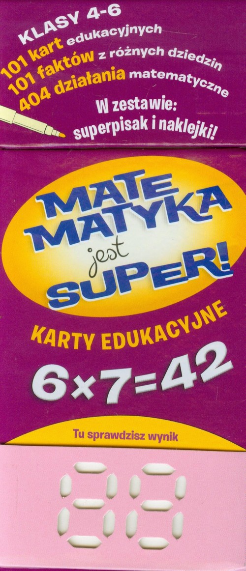 Matematyka jest super Mnożenie Karty edukacyjne