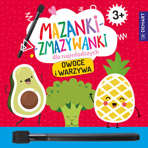 Mazanki-zmazywanki dla najmłodszych 3+ Owoce i warzywa