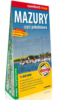 Mazury Część południowa laminowana mapa turystyczna 1:60 000