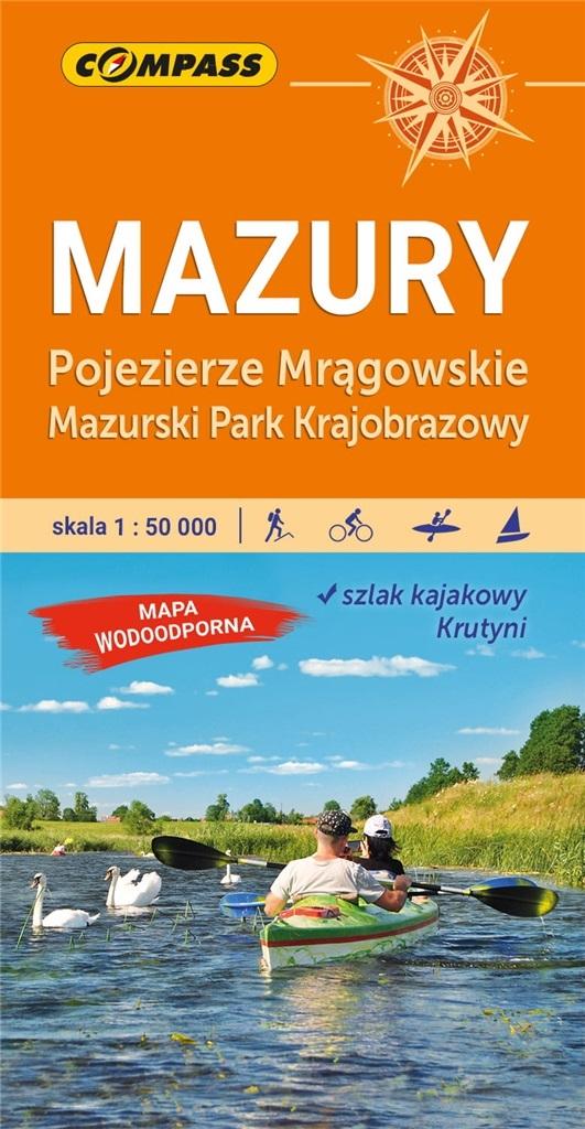 Mazury Pojezierze Mrągowskie Mazurski Park Krajobrazowy 1:50 000