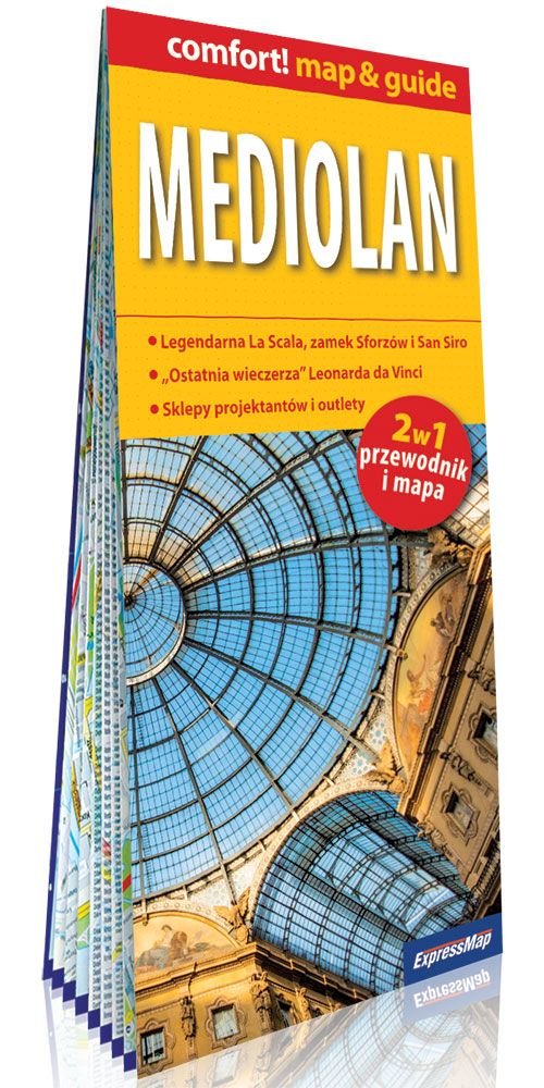 Mediolan laminowany map&guide (2w1: przewodnik i mapa)