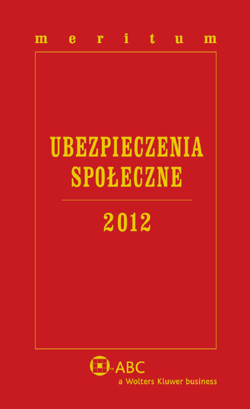 Meritum. Ubezpieczenia społeczne 2012