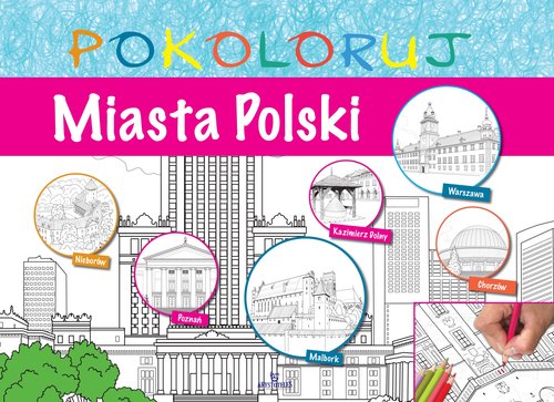 Miasta Polski - pokoloruj