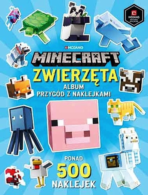 Minecraft Zwierzęta Album przygód z naklejkami