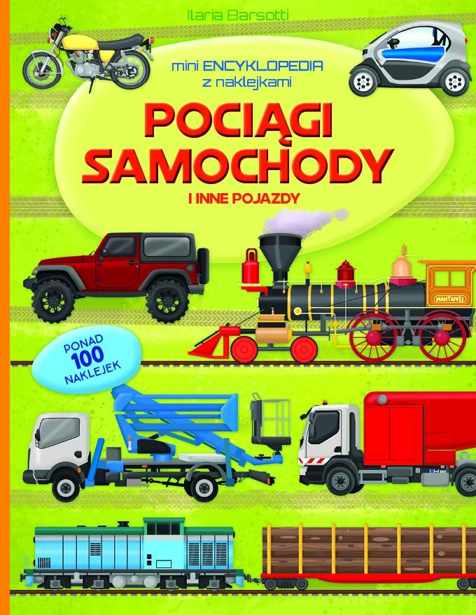 Mini encyklopedia z naklejkami. Pociągi...
