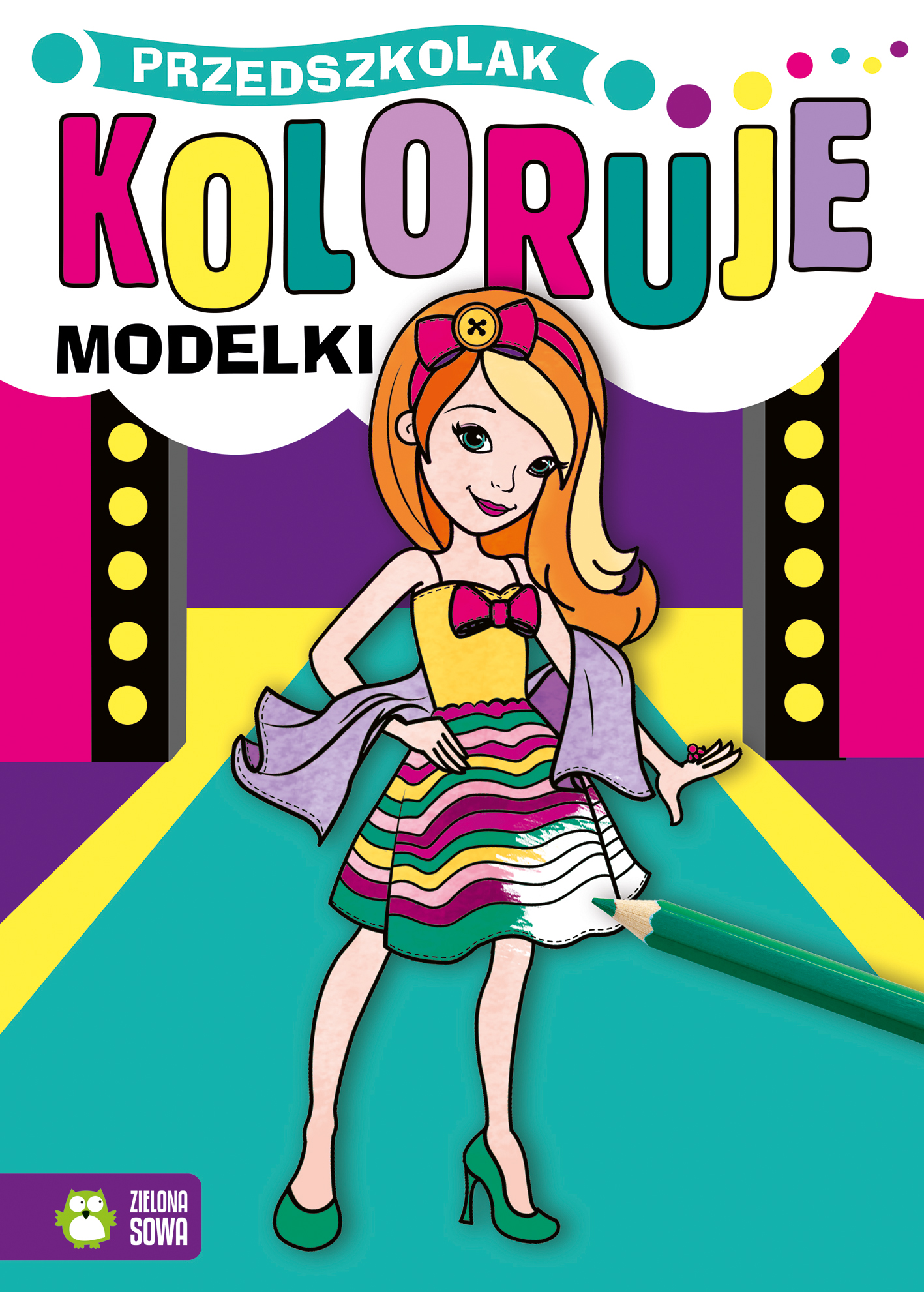 Modelki. Przedszkolak koloruje
