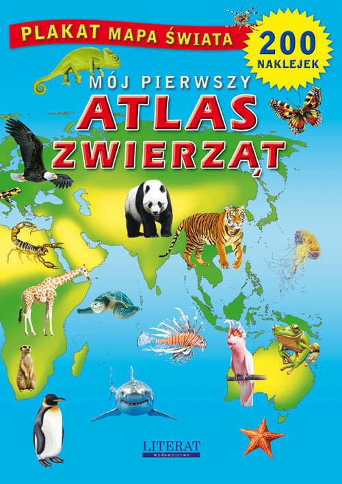 Mój pierwszy atlas zwierząt + 200 naklejek