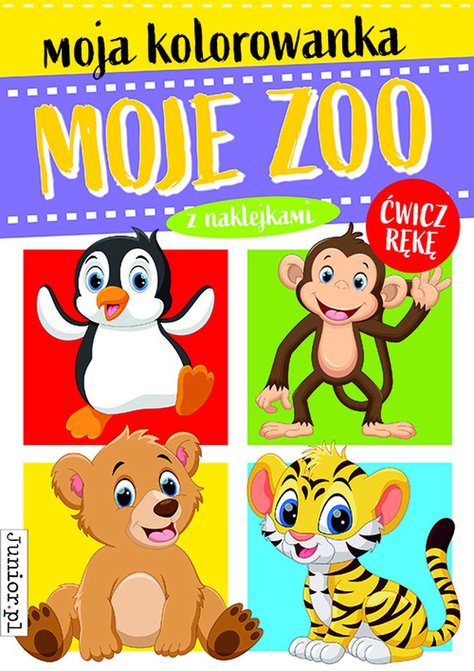 Moja kolorowanka Moje zoo z naklejkami
