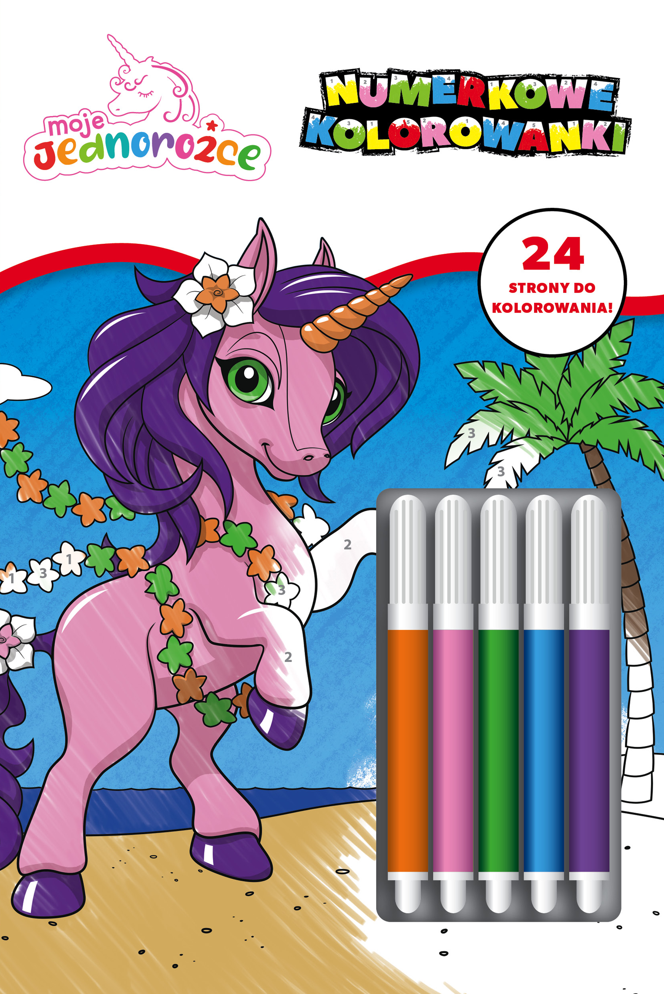 Moje Jednorożce. Numerkowe kolorowanki