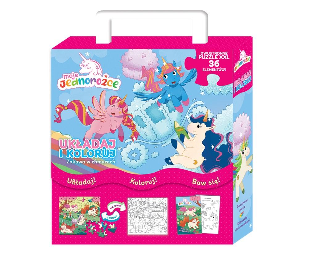Moje Jednorożce Układaj i koloruj