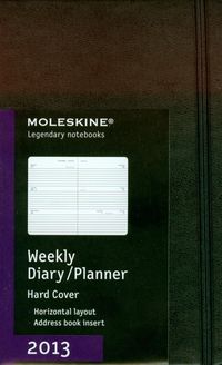 Moleskine 2013 Pocket Hard Cover Horizontal Weekly Planner