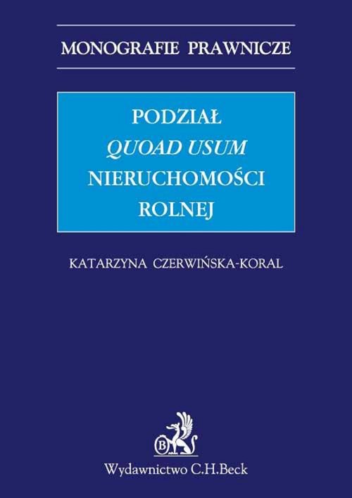 Monografie Prawnicze. Podział 