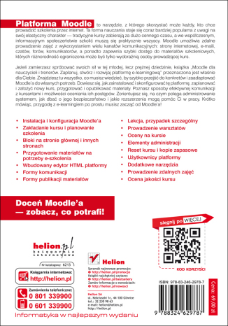 Moodle dla nauczycieli i trenerów. Zaplanuj, stwórz i rozwijaj platformę e-learningową. eBook