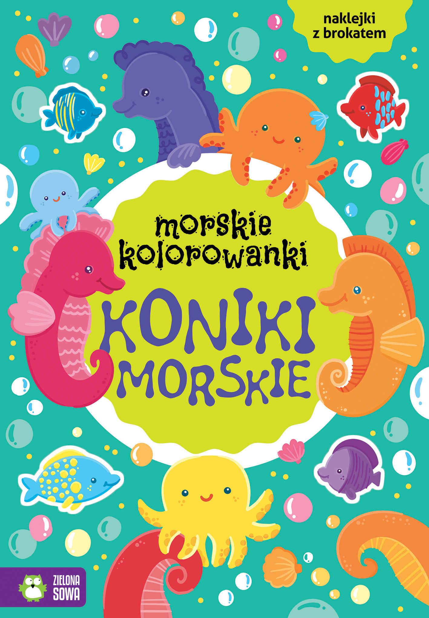 Morskie kolorowanki Koniki morskie