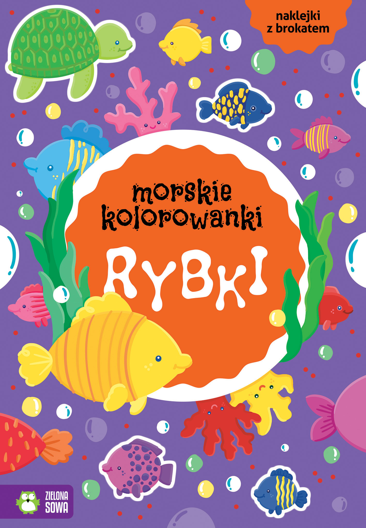Morskie kolorowanki Rybki