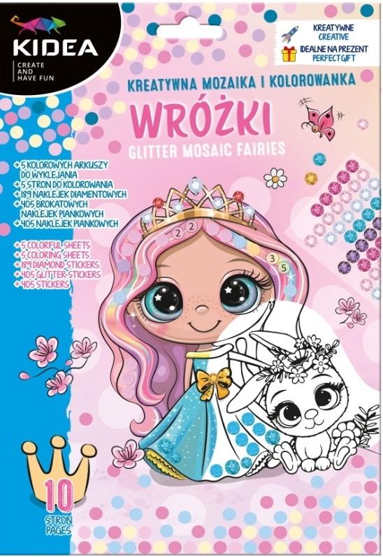 Mozaika i kolorowanka Wróżki Kidea