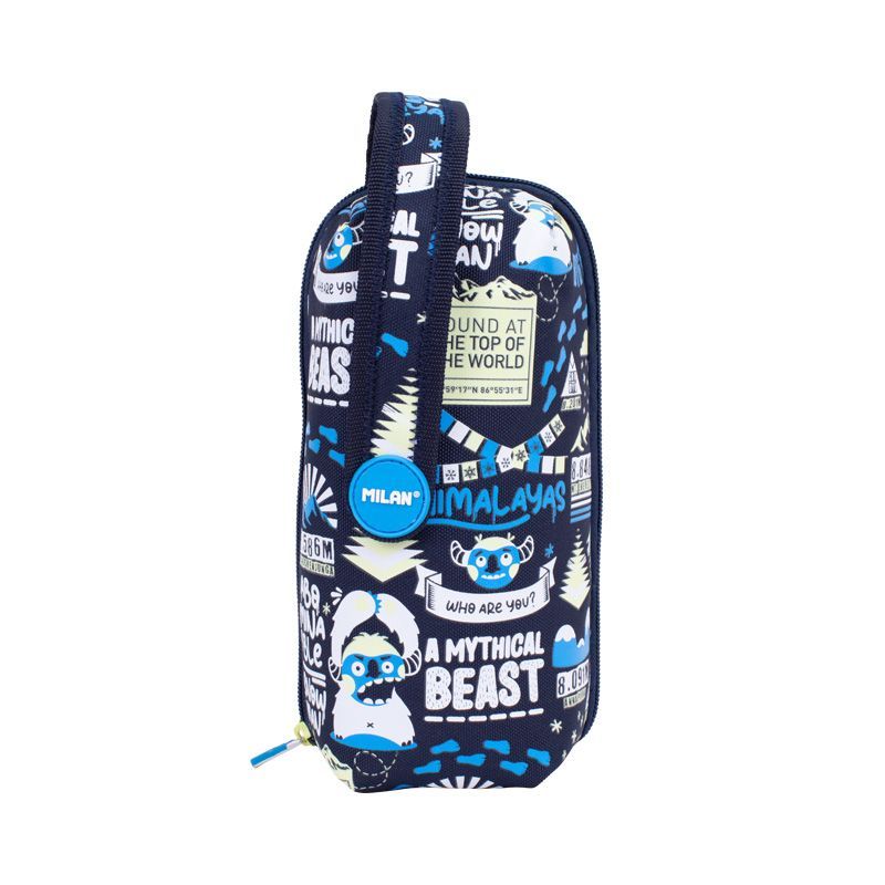 Multipiórnik owalny z 4 piórnikami Milan THE YETI 2 granatowy