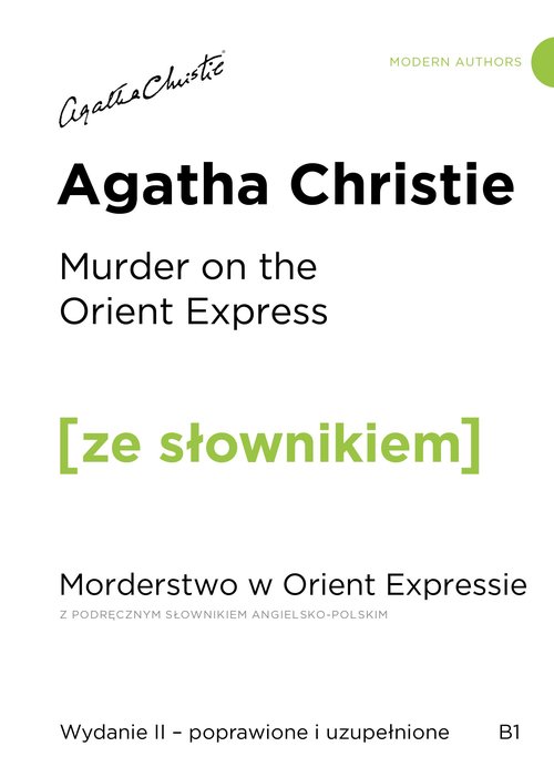 Murder on the Orient Express / Morderstwo w Orient Expressie z podręcznym słownikiem angielsko-polsk