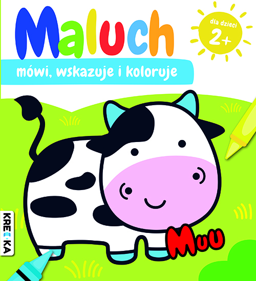 Muu. Maluch mówi, wskazuje i koloruje