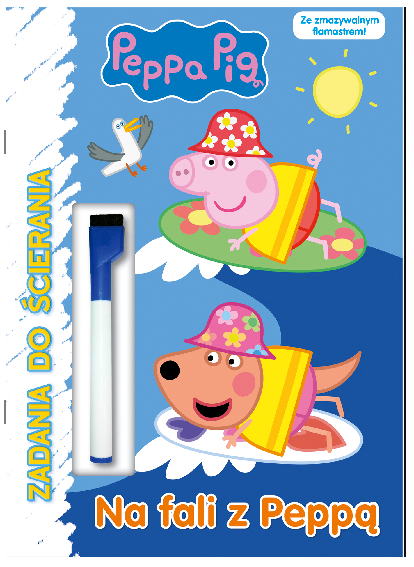 Na fali z Peppą. Świnka Peppa. Zadania do ścierania