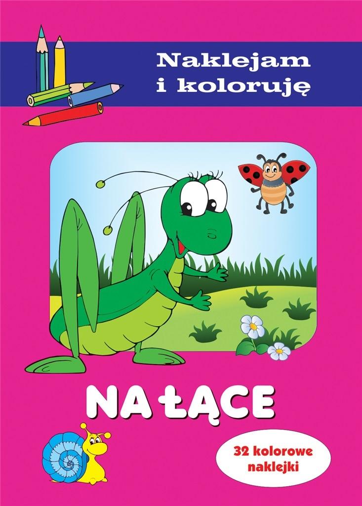 Na łące Naklejam i koloruję