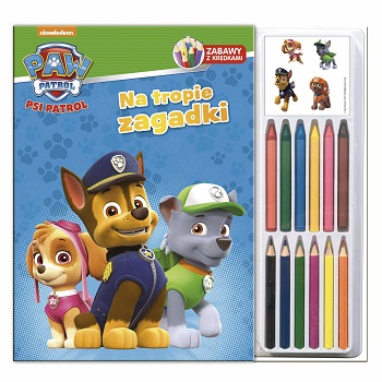 Na tropie zagadki zabawy z kredkami 12 kredek Psi Patrol