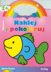 Naklej i pokoloruj - Różowa