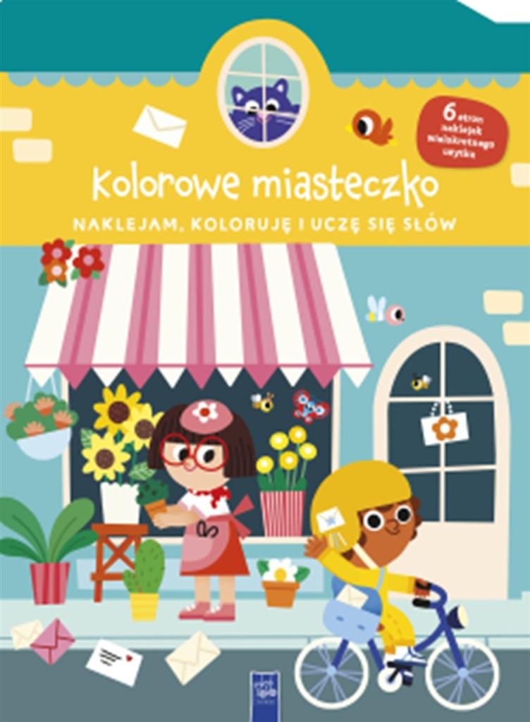 Naklejam, koloruję, uczę się słów. Kolorowe miasto