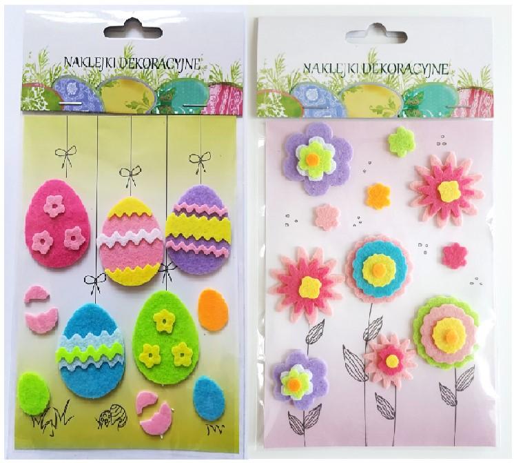 Naklejki dekoracyjne filcowe - 12szt. MIX