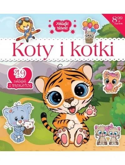 Naklejki Iskierki brokatowe. Koty i kotki